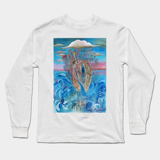 Haunted Island Long Sleeve T-Shirt by diegomanuel